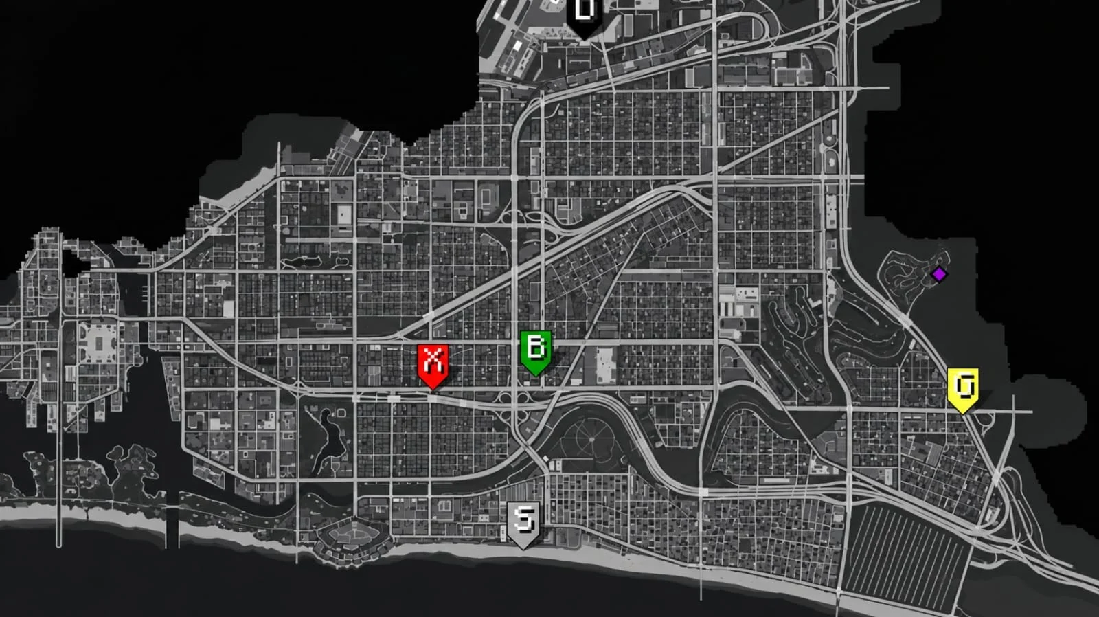 The Tracity RP city at night